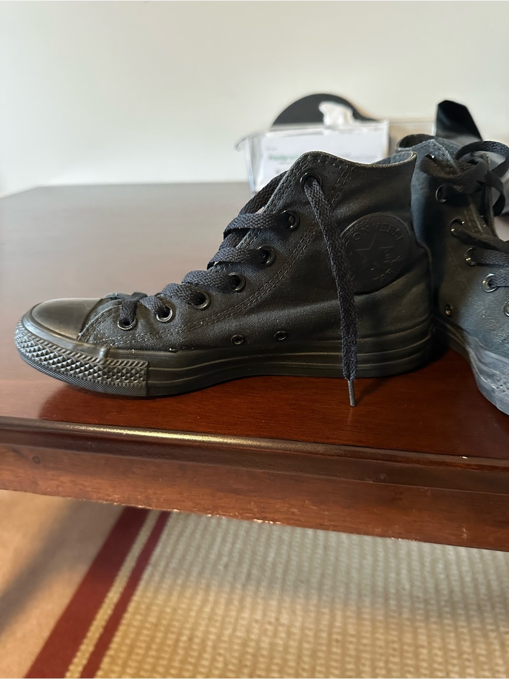 Converse Black High-Top Sneakers - Picture 1 of 4
